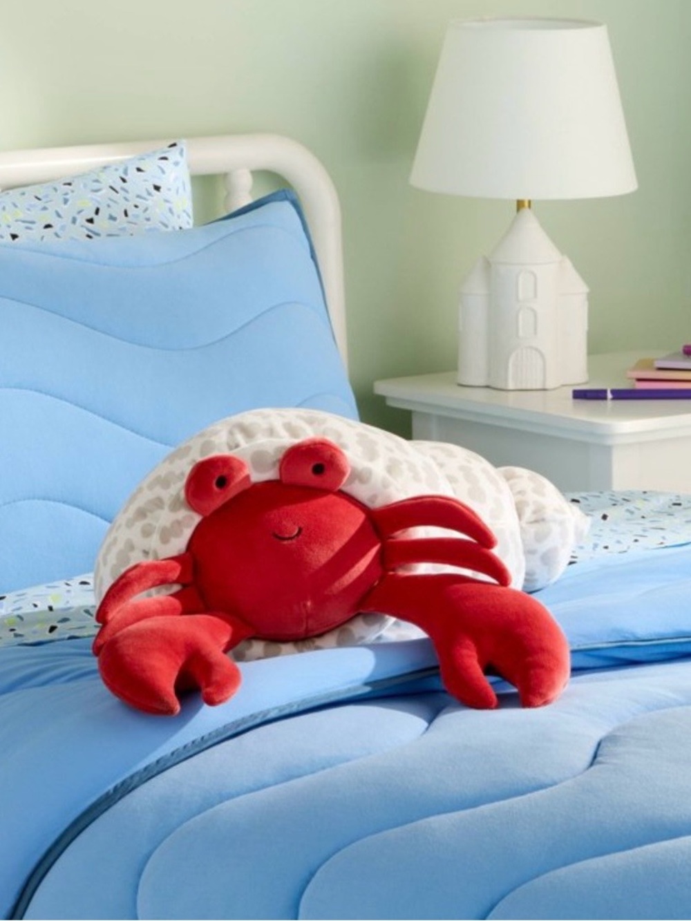Hermit Crab Weighted Plush Kids’ Throw Pillow Red - Pillowfort